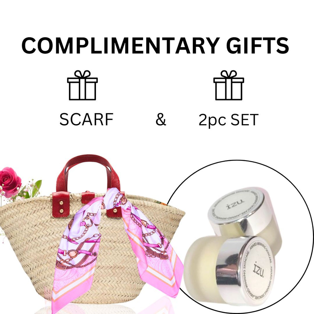 Free Exquisite Scarf x 1pc  & Moisture set (5ml x 2pcs)